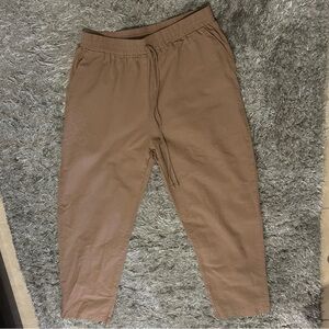 SHEIN Women’s 100% Cotten Stretch Waist Pants - Camel Tan Size XL